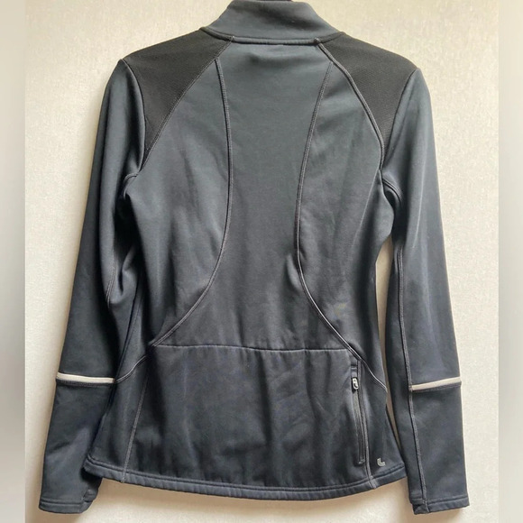 Lole black  3/4 zip performance pullover fleece with thumbholes Sz M - Picture 5 of 13